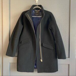 J.Crew Italian Stadium cloth Nello Gorg Size 6 black coat